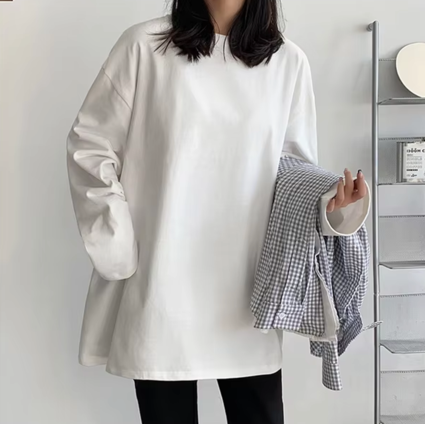 Alodia – Oversized overhemd met lange mouwen