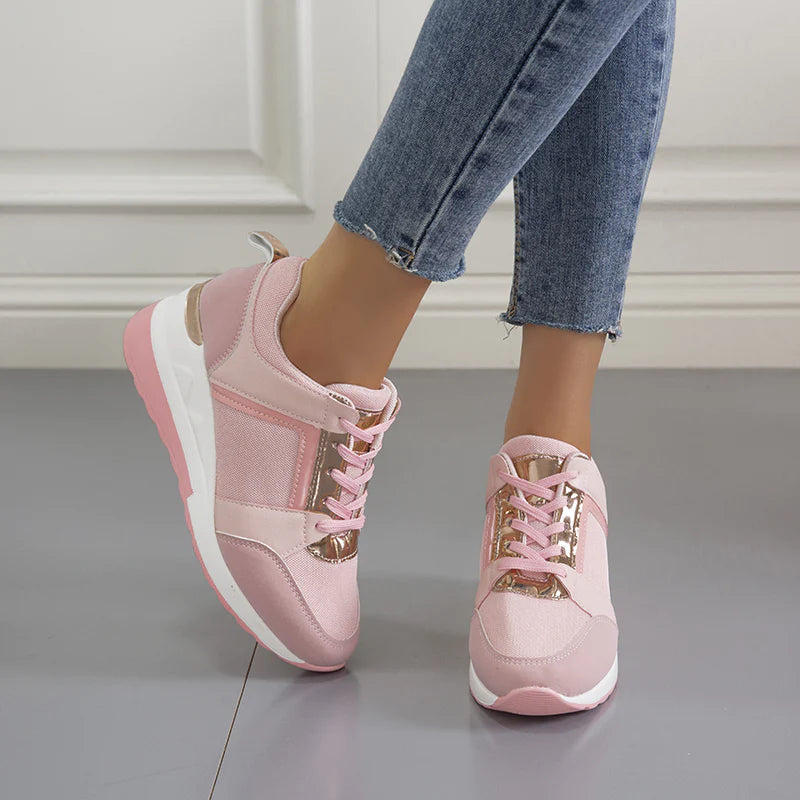 Air Sneakers dames met sleehak en luchtzool