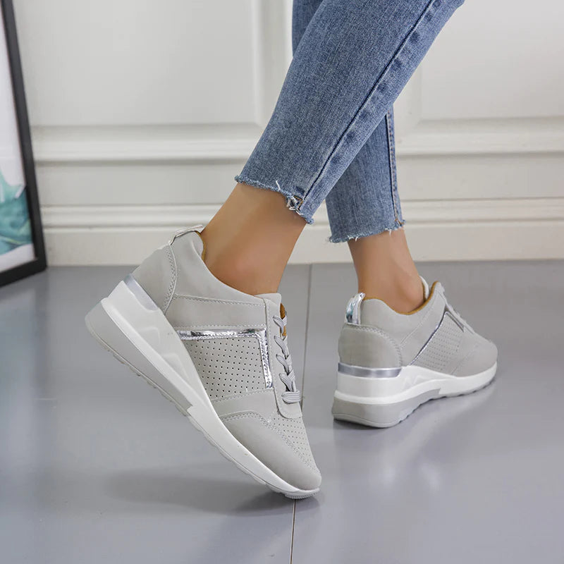 Air Sneakers dames met sleehak en luchtzool