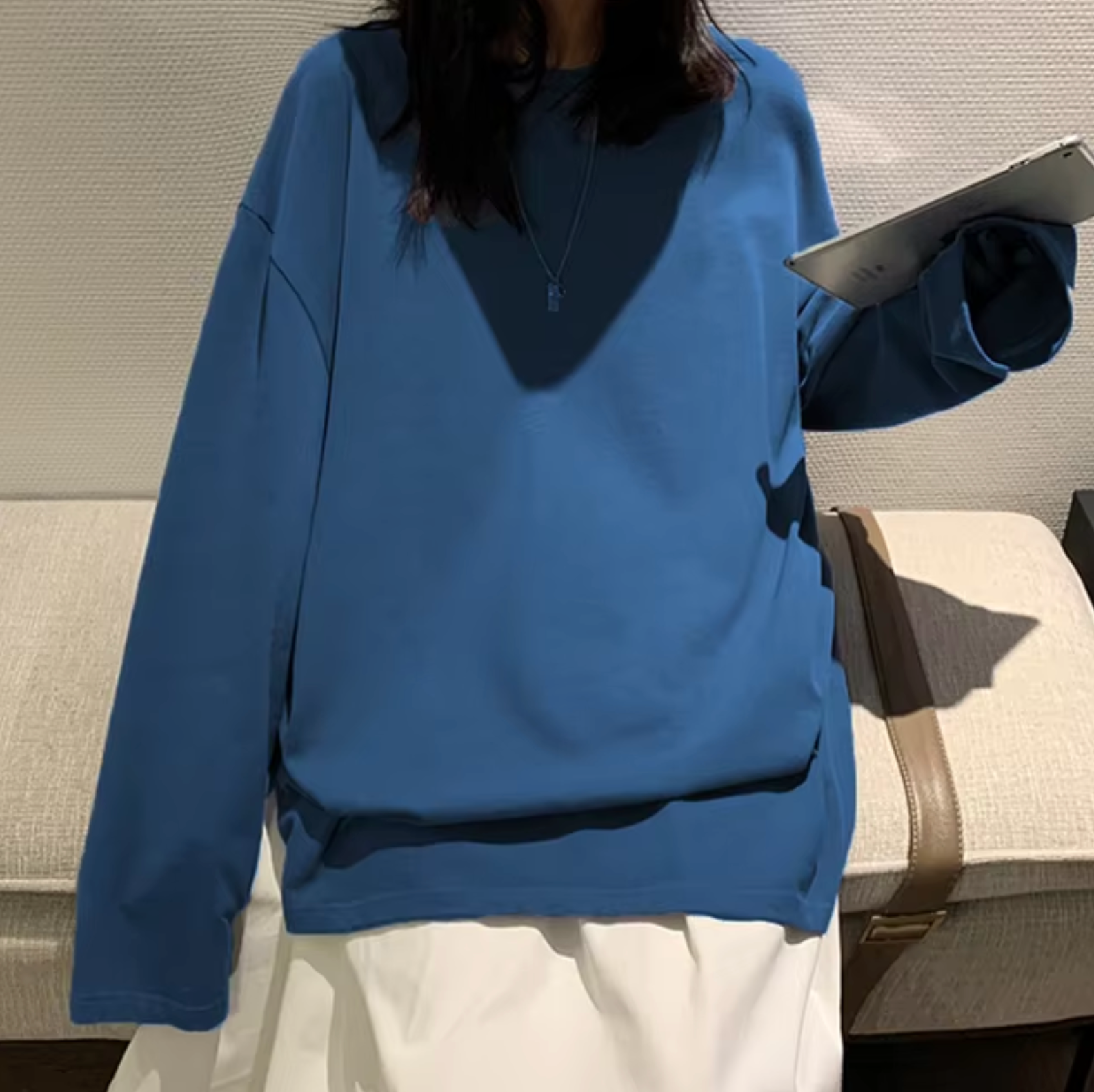 Alodia – Oversized overhemd met lange mouwen