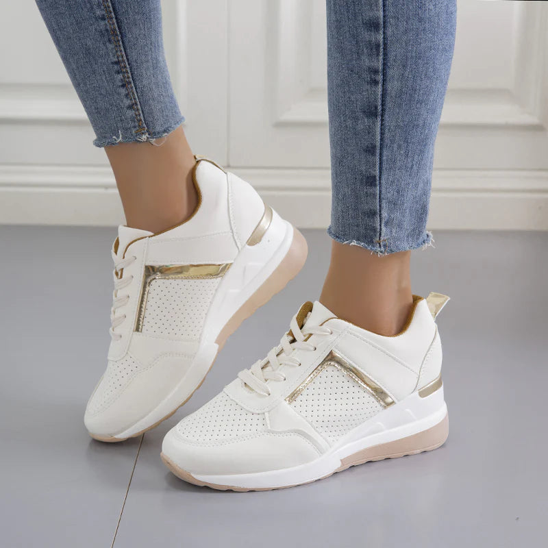 Air Sneakers dames met sleehak en luchtzool