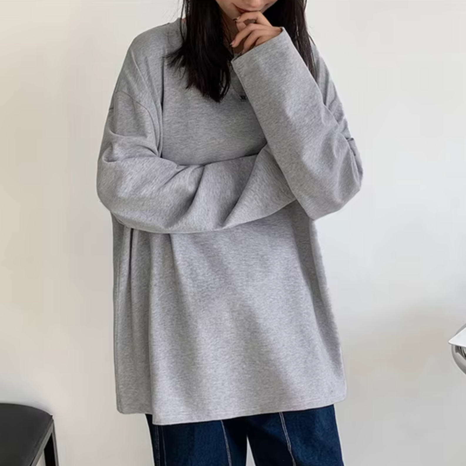Alodia – Oversized overhemd met lange mouwen