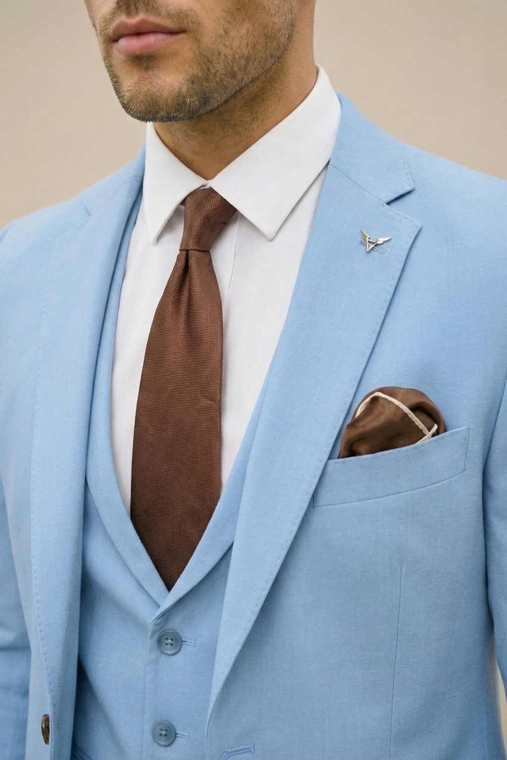 Herenpak 3-delig slim fit