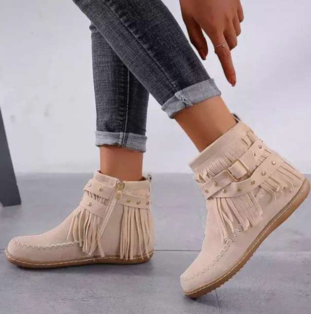 Margo | Suède Fringe Laarzen
