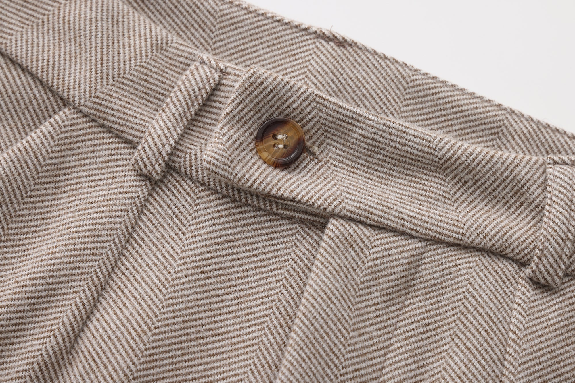 Pantalon Heren met Plooien Hoge Taille