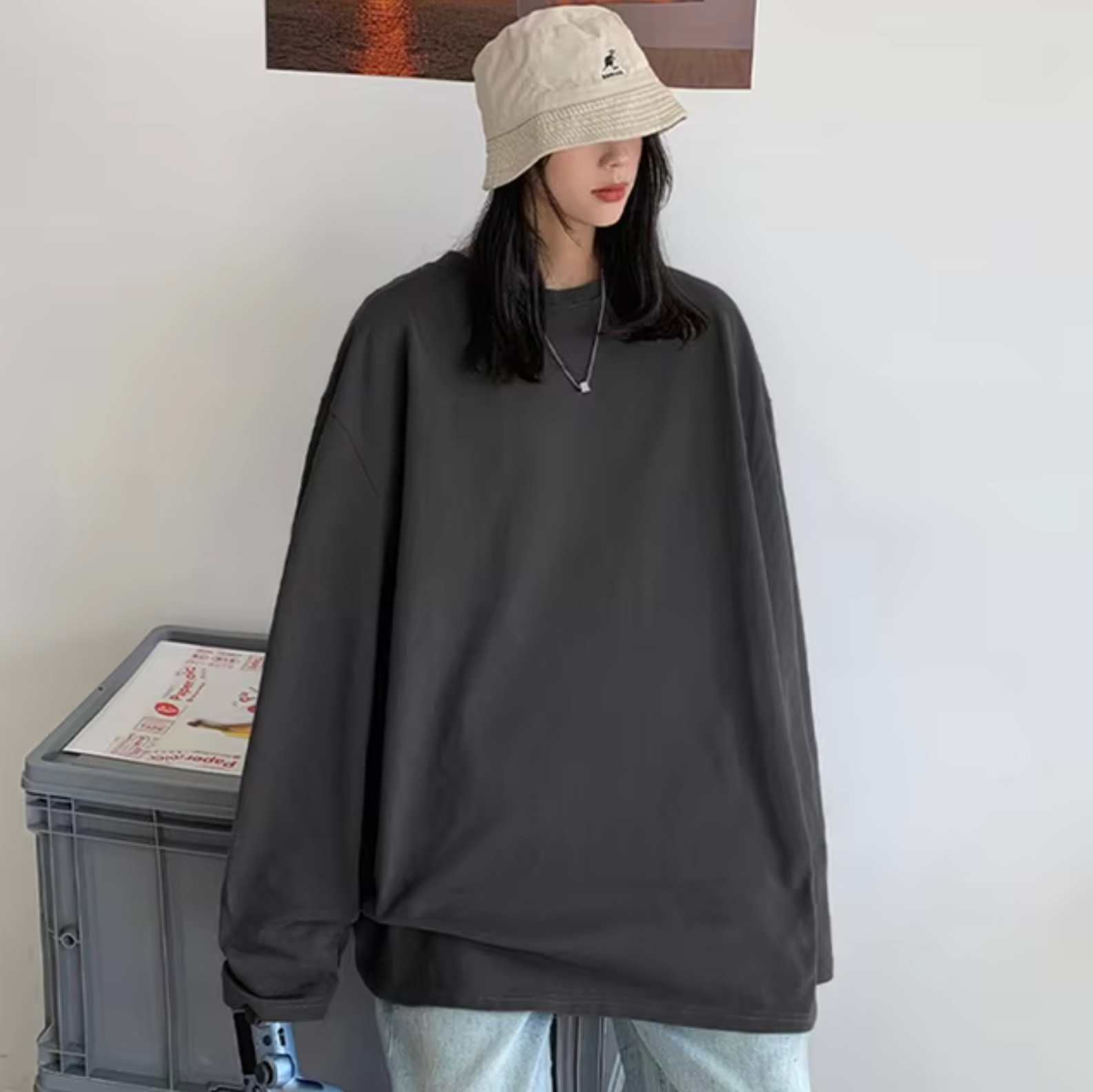 Alodia – Oversized overhemd met lange mouwen