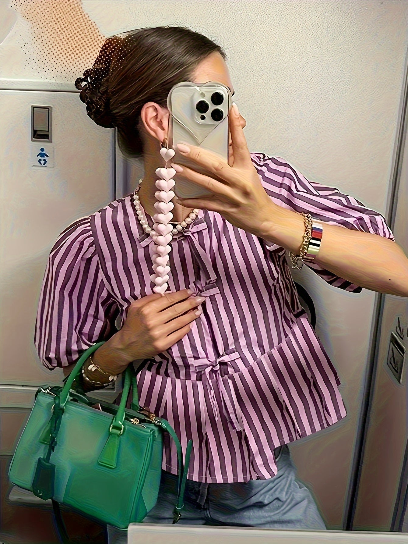 Nayla - Casual Gestreepte Top