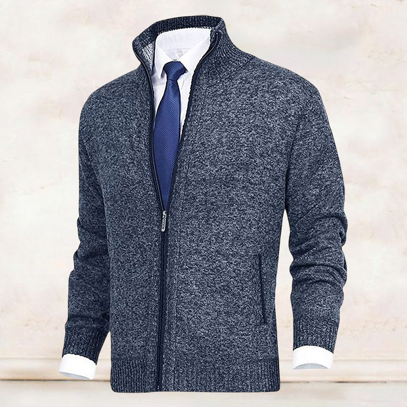 Vest heren met ritssluiting en kraag