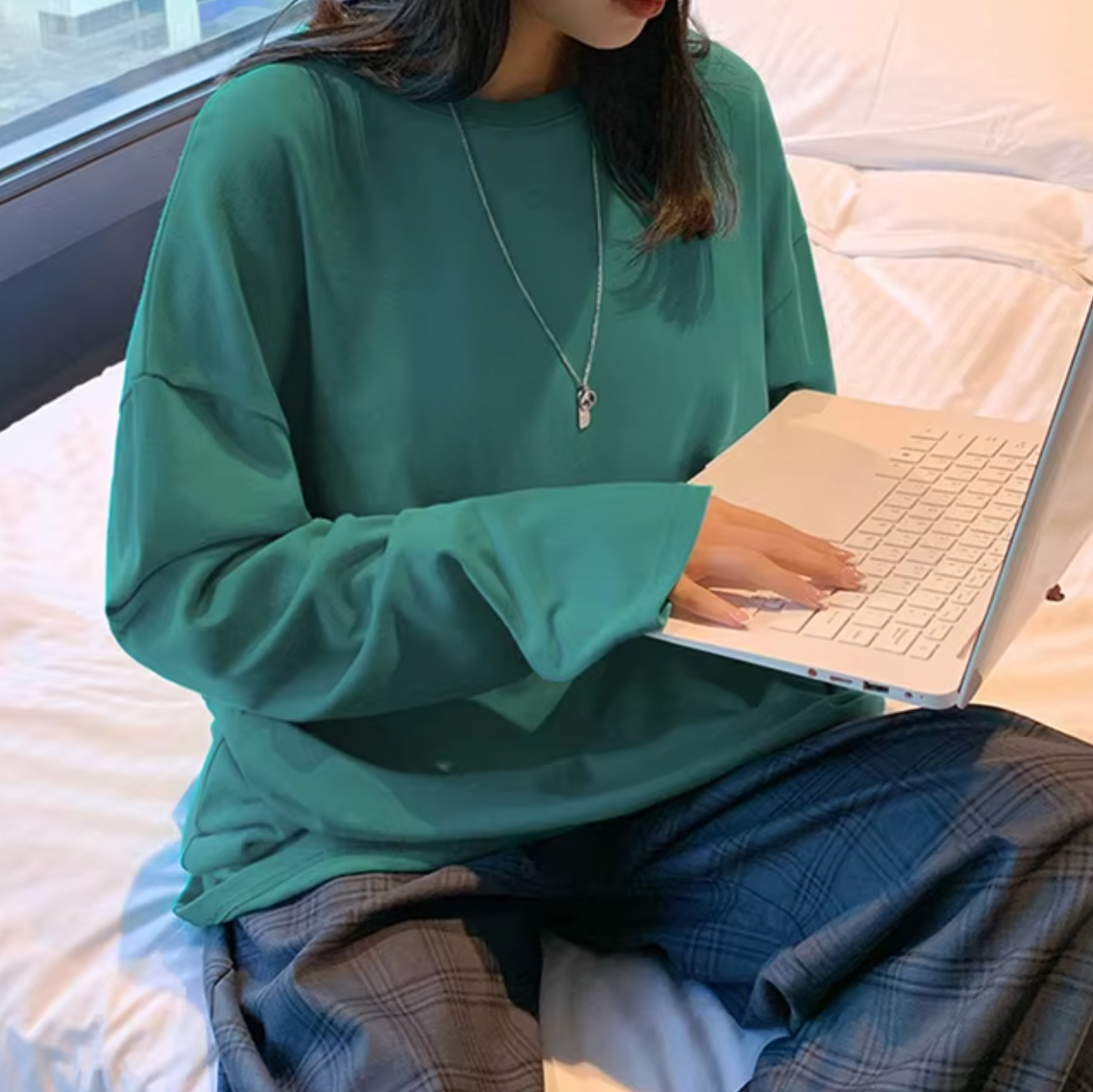 Alodia – Oversized overhemd met lange mouwen