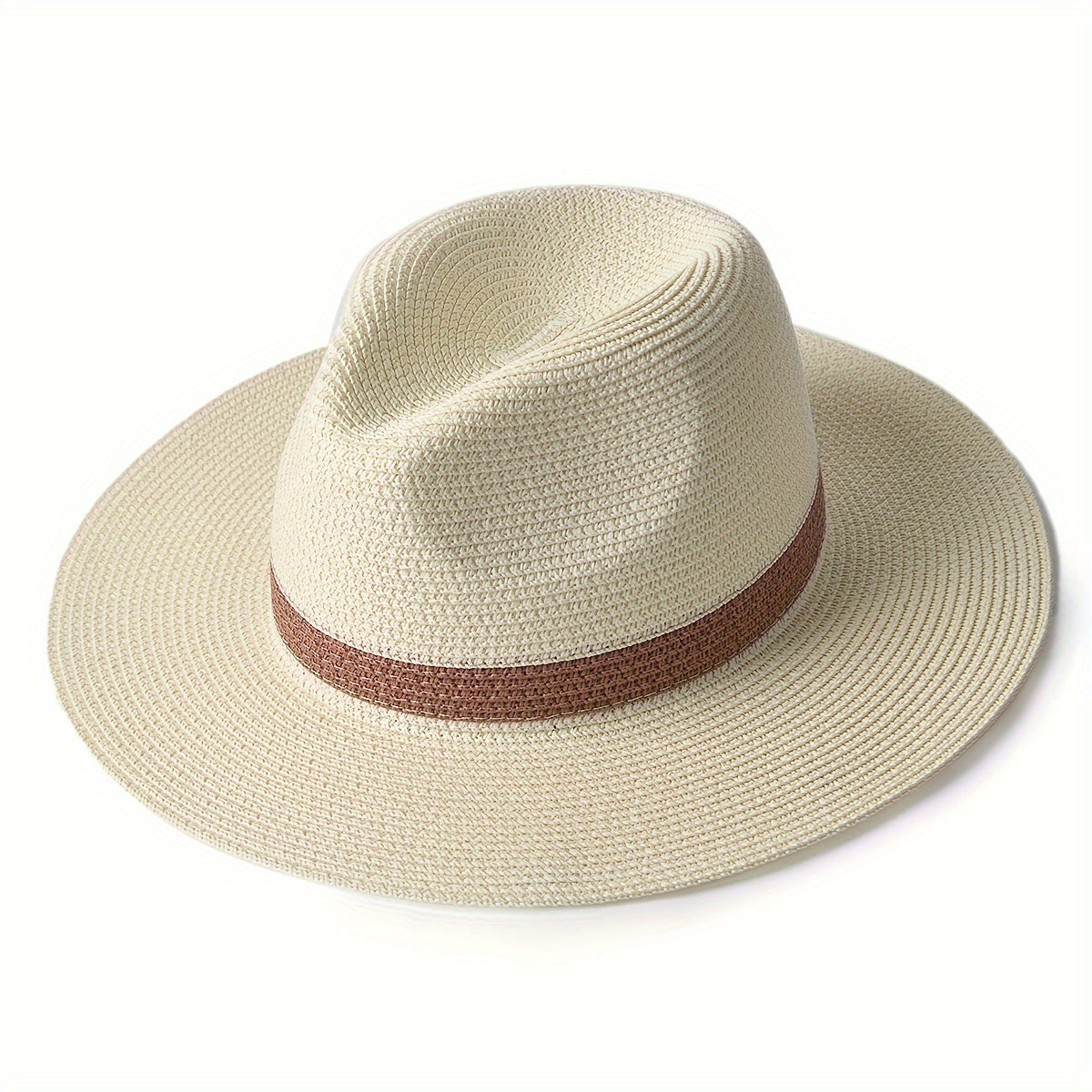 Unisex Zomerse Panama Hoed met Brede Rand