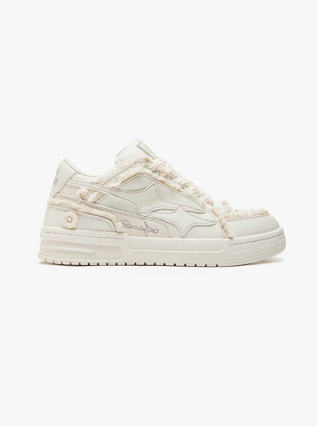 Sneakers laag model denim patchwork