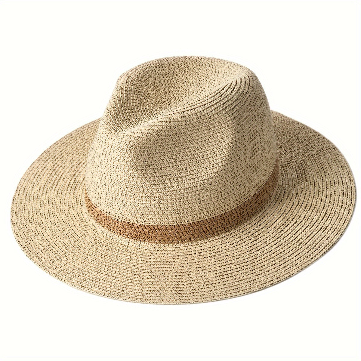 Unisex Zomerse Panama Hoed met Brede Rand