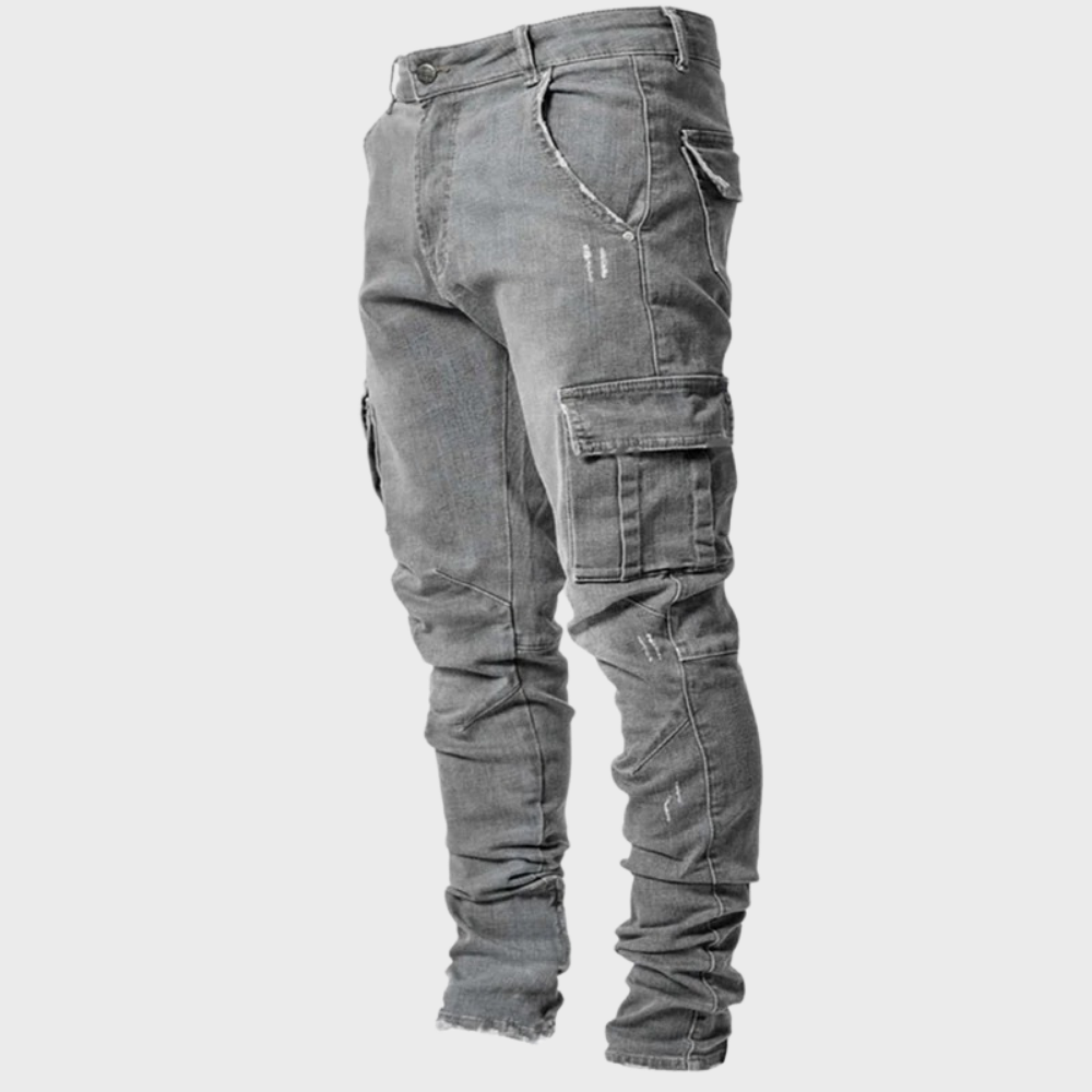 Heren Slim Fit Cargo Jeans