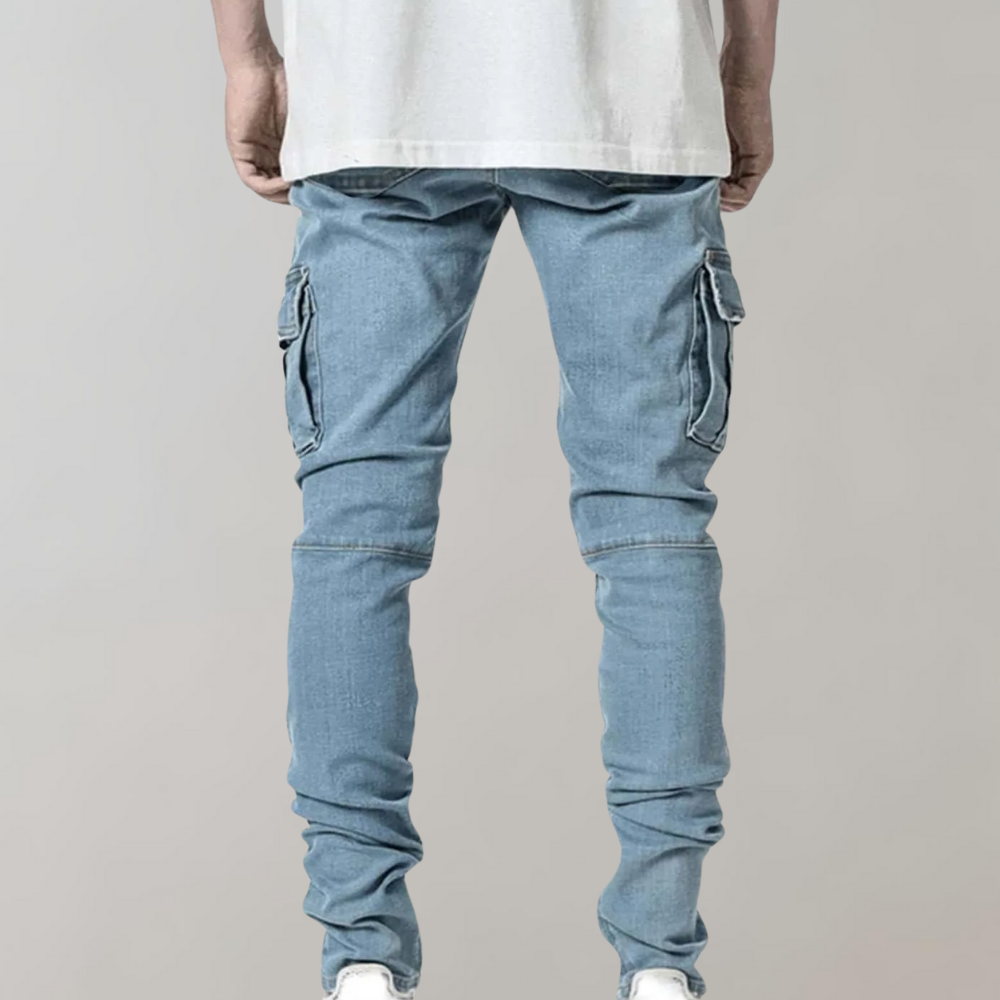 Heren Slim Fit Cargo Jeans