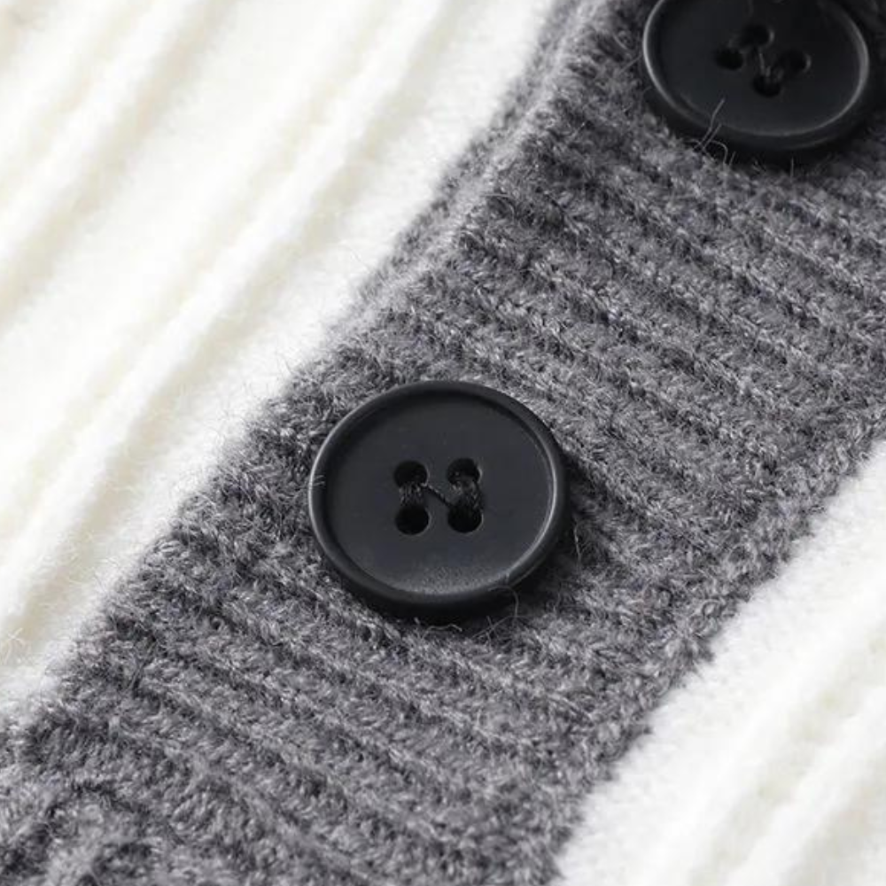 Toncse - Stijlvol Gebreid Heren Poloshirt met lange mouwen