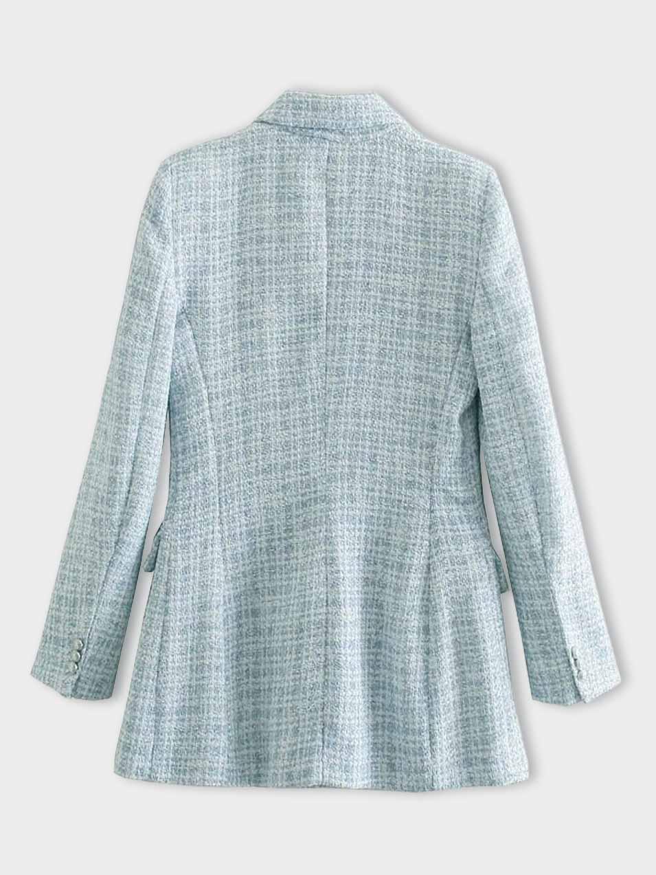 Tweedblazer dames dubbelrijig