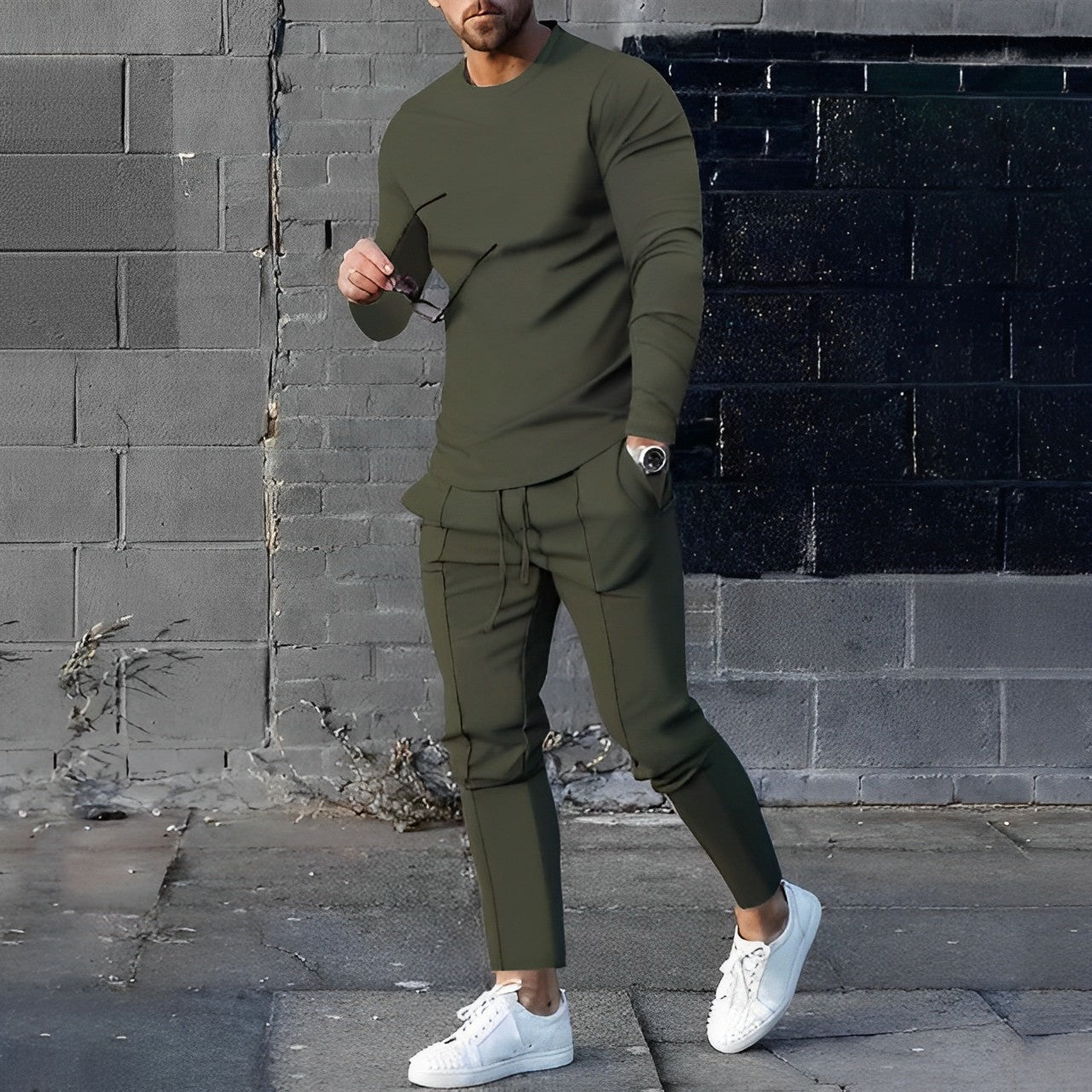 Elegante Set heren sweatshirt en broek