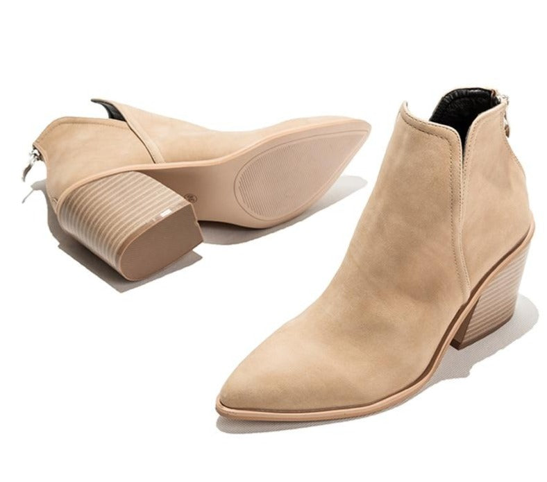 Enkellaarsjes Dames Met Blokhak