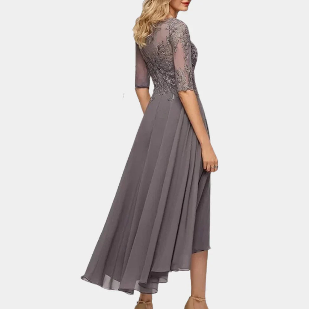 Hoymans Celeste – Enkellange Chiffon Jurk