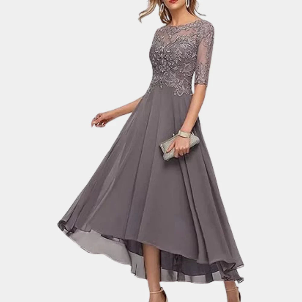 Hoymans Celeste – Enkellange Chiffon Jurk