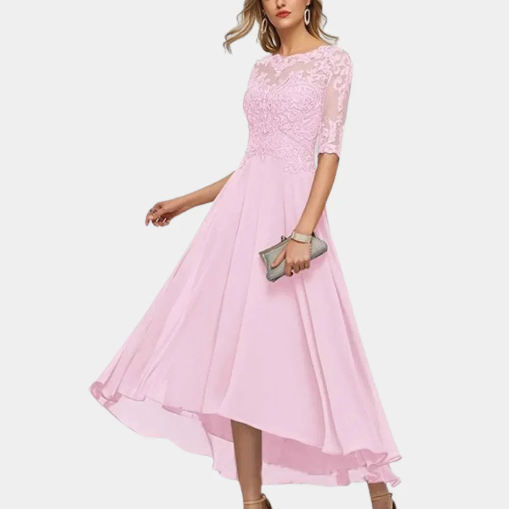 Hoymans Celeste – Enkellange Chiffon Jurk