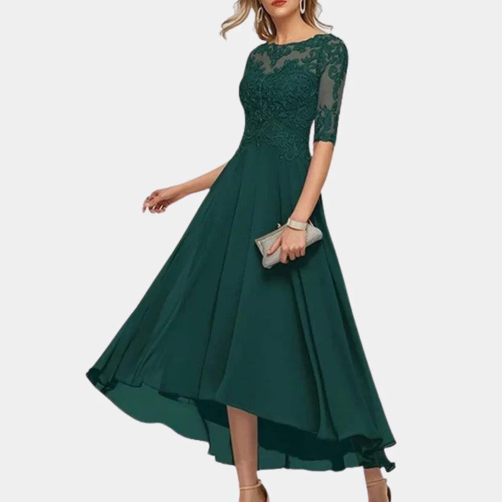 Hoymans Celeste – Enkellange Chiffon Jurk