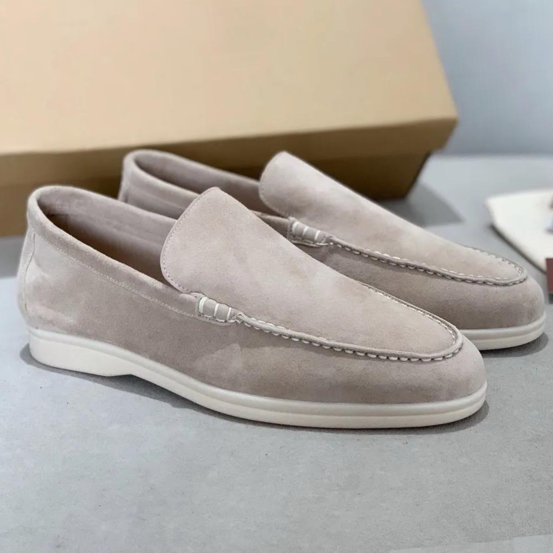 Loafers heren suède