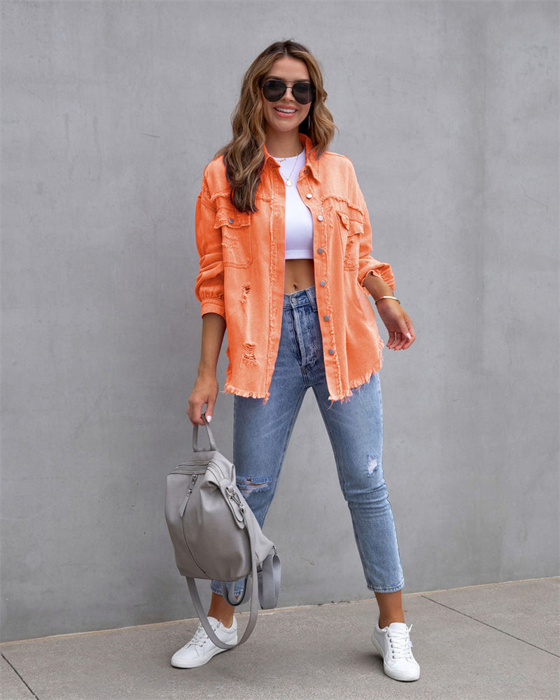 Dames Zomerse Denim Jacket