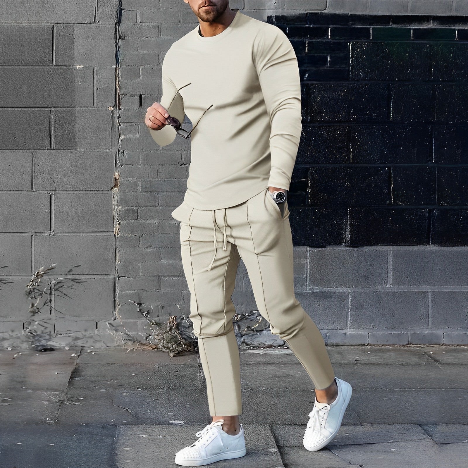 Elegante Set heren sweatshirt en broek