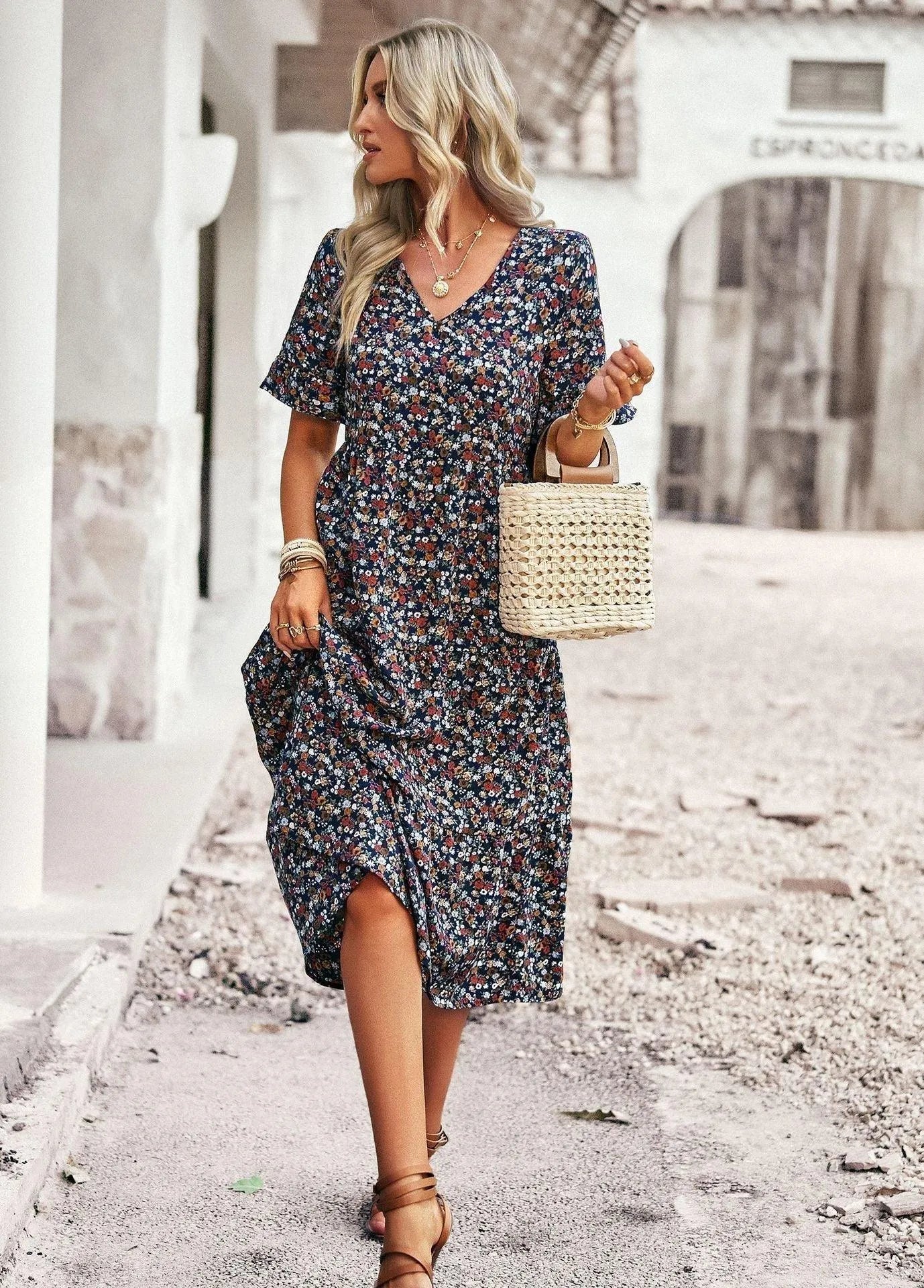 Zomerjurk dames met bloemenprint