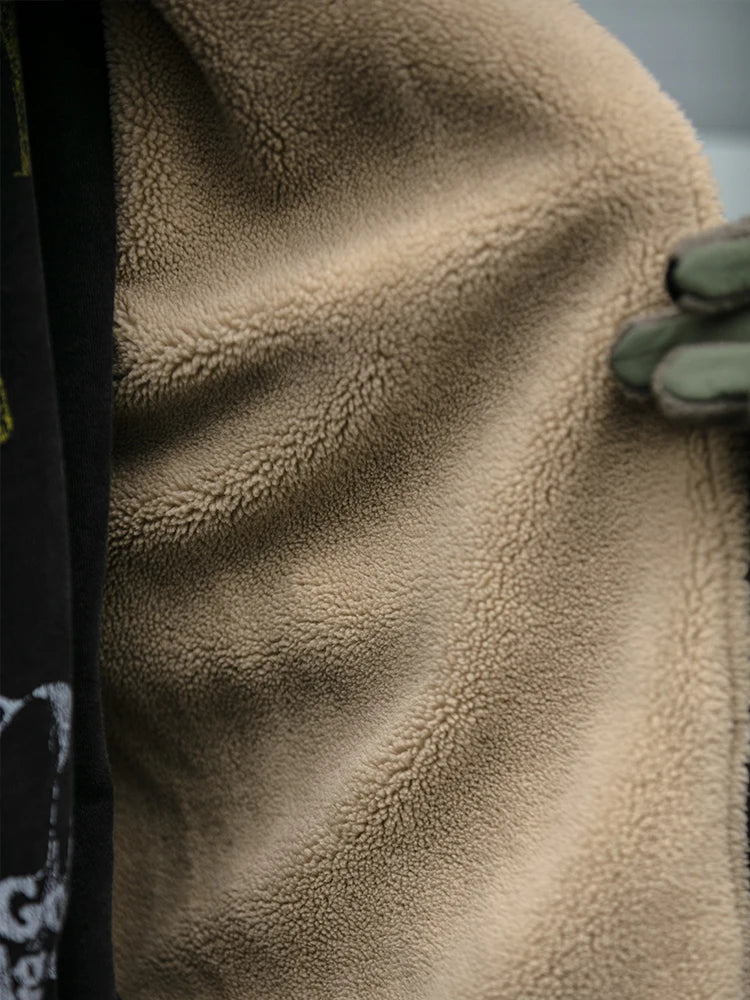 Vintage Fleece Jas Heren met Teddykraag