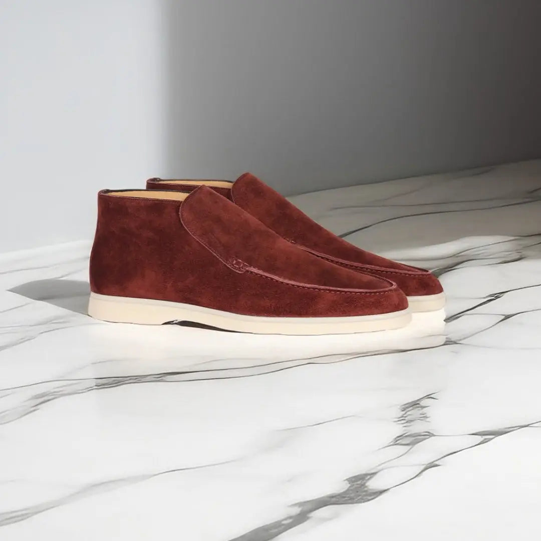 Heren Elegante Hoge Loafers van suède