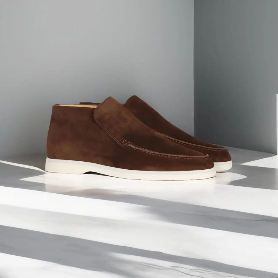 Heren Elegante Hoge Loafers van suède