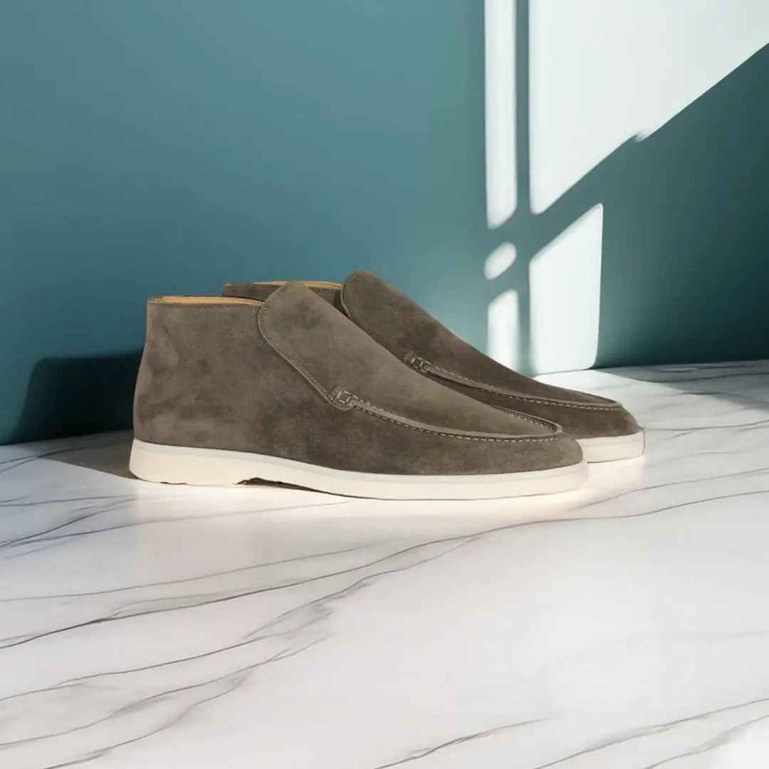 Heren Elegante Hoge Loafers van suède