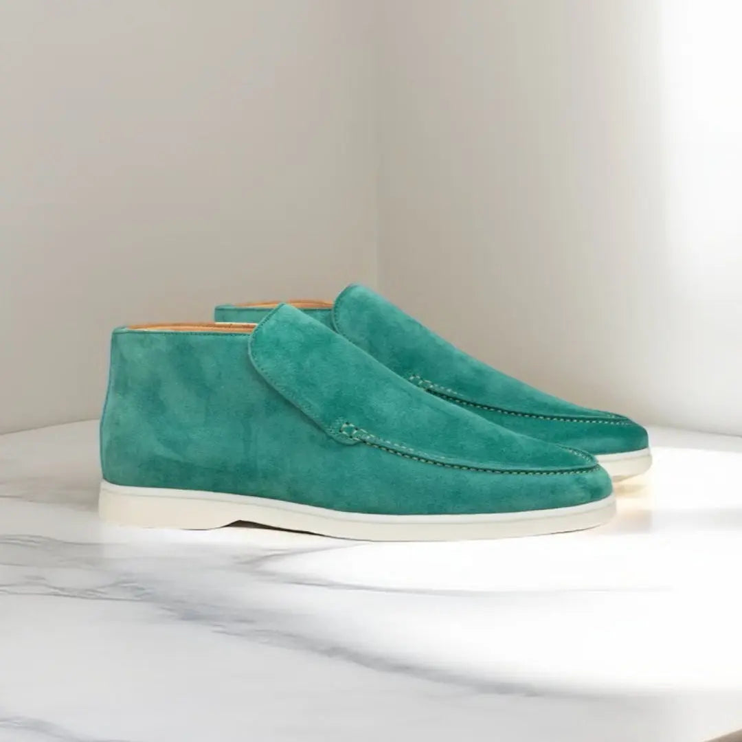 Heren Elegante Hoge Loafers van suède