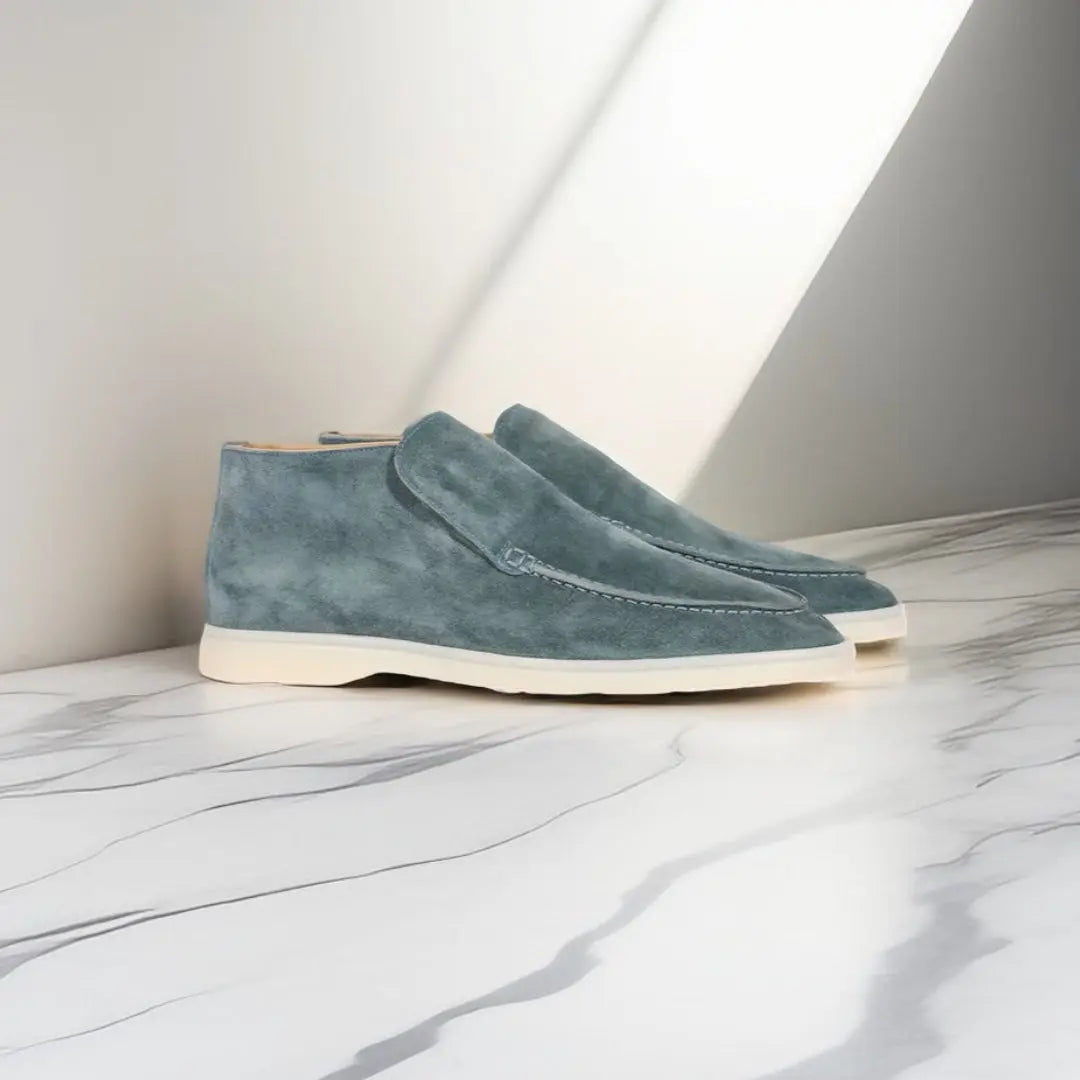 Heren Elegante Hoge Loafers van suède