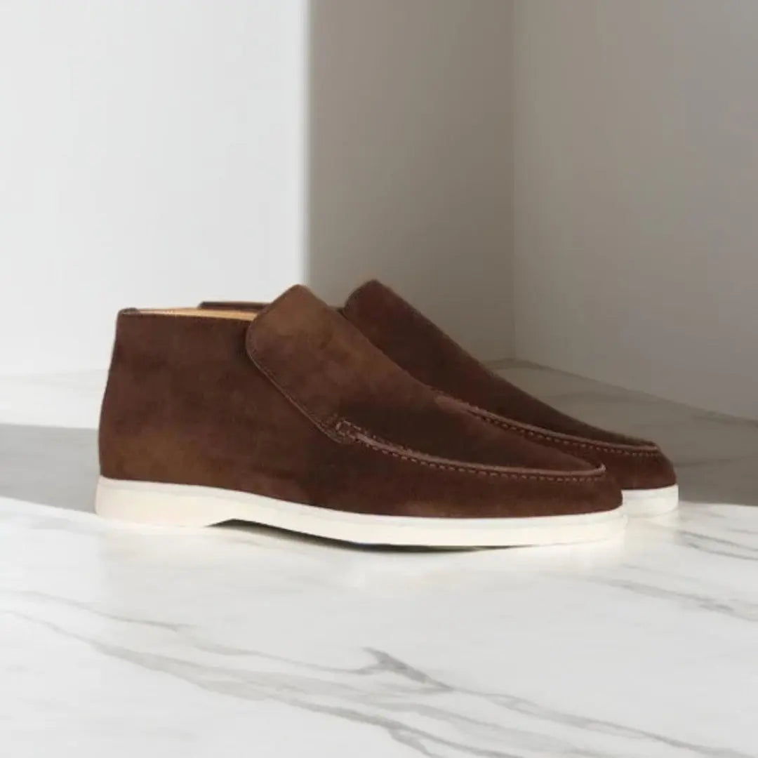 Heren Elegante Hoge Loafers van suède