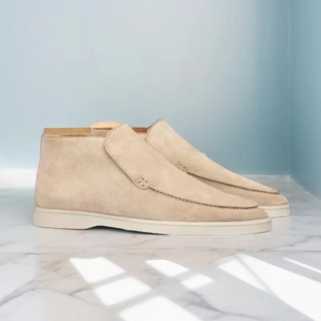 Heren Elegante Hoge Loafers van suède