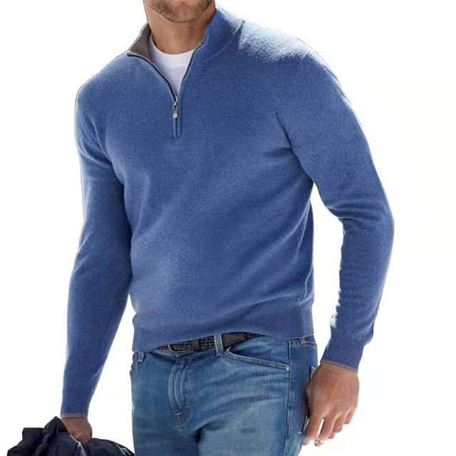Half Zip Sweater en lange mouwen