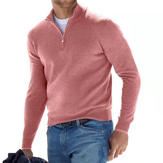 Half Zip Sweater en lange mouwen