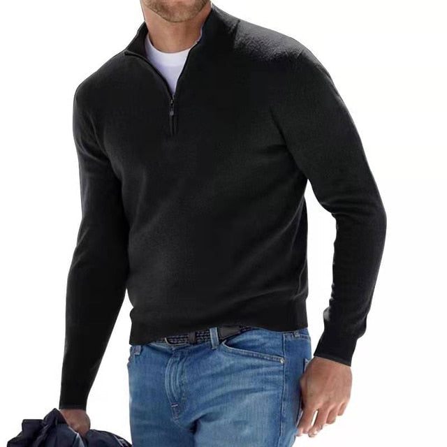 Half Zip Sweater en lange mouwen