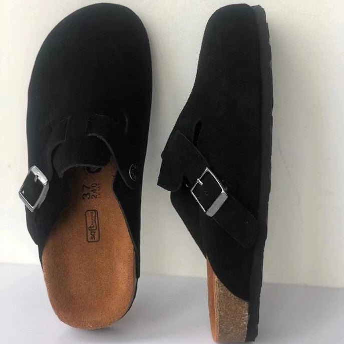 Daan - Leren Boston-sandalen voor heren Angle