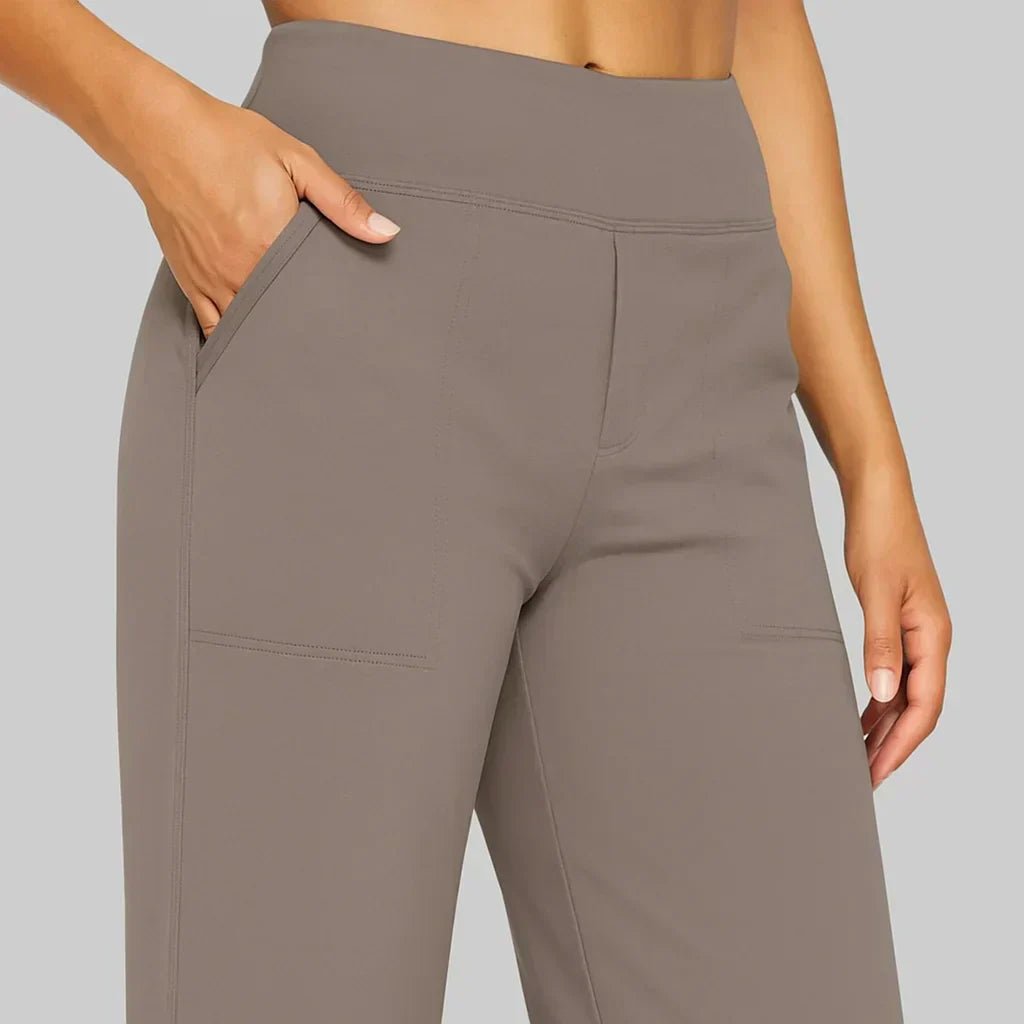 Fenna - Elegante wide leg broek met elastische taille voor dames Detail