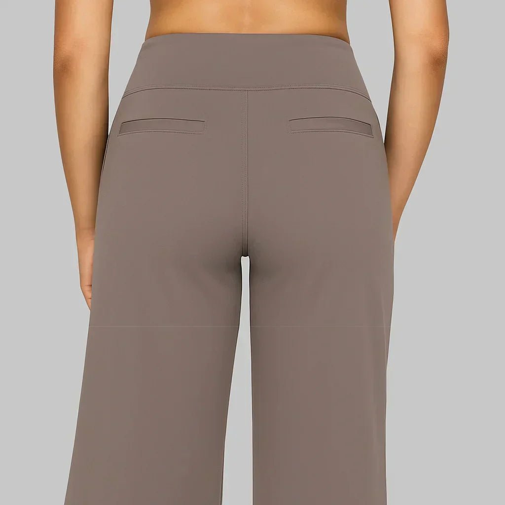 Fenna - Elegante wide leg broek met elastische taille voor dames Side