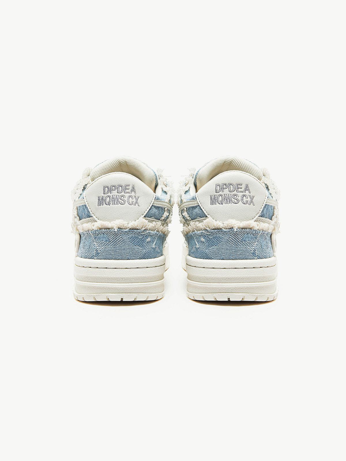 Sneakers laag model denim patchwork