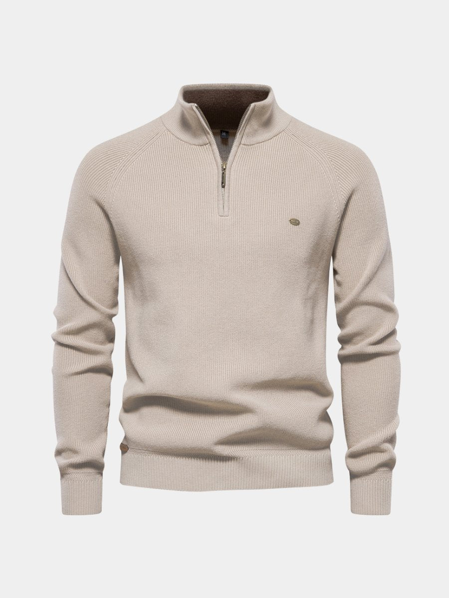 Lars - Klassieke half-zip trui voor heren Hero