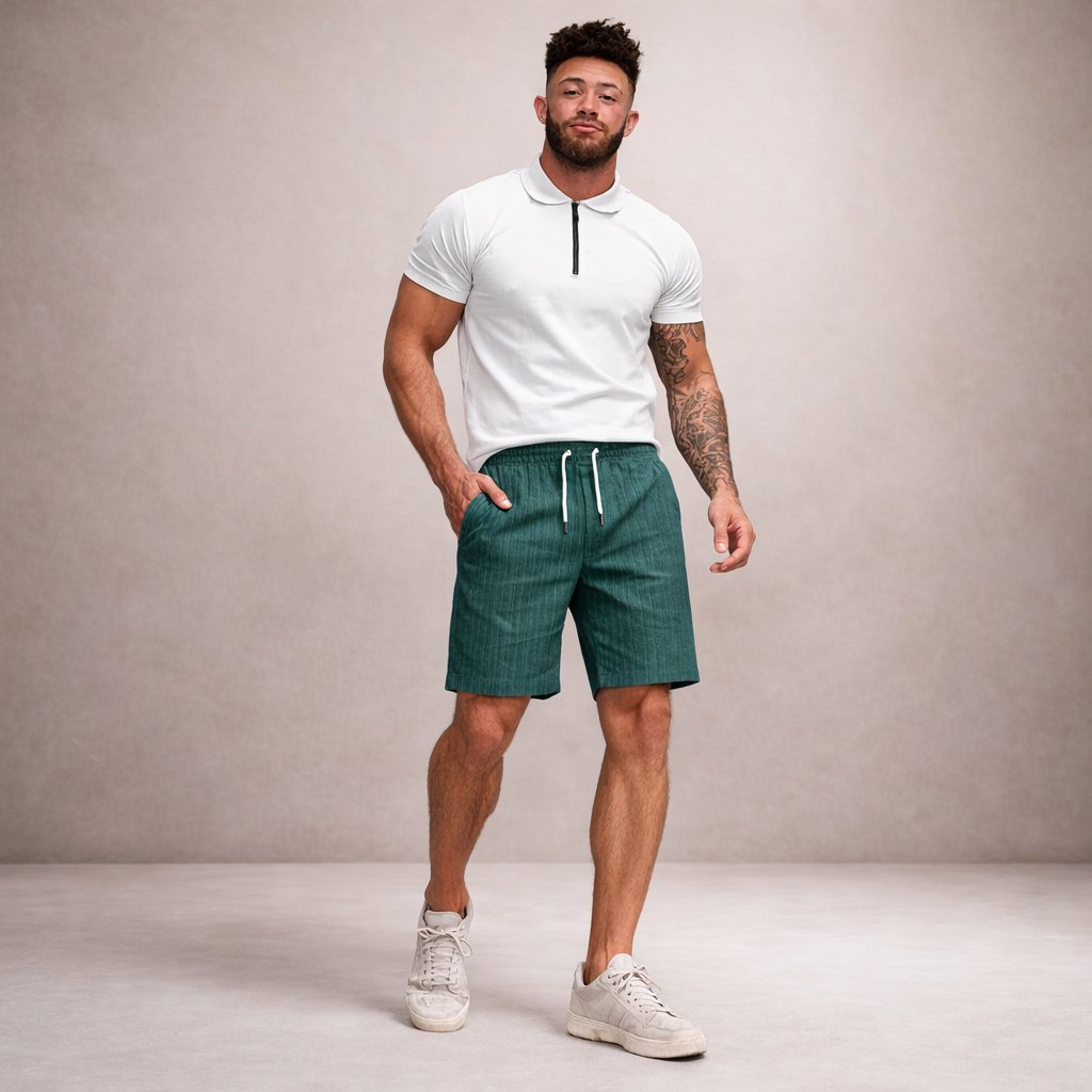 Luuk - Casual linnen korte broek voor heren View 13