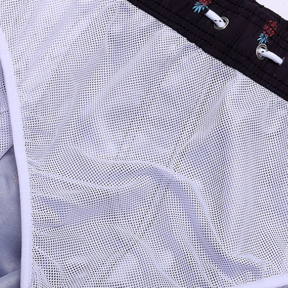 Luuk - Sneldrogende zomerse zwembroek met bananenprint voor heren Side