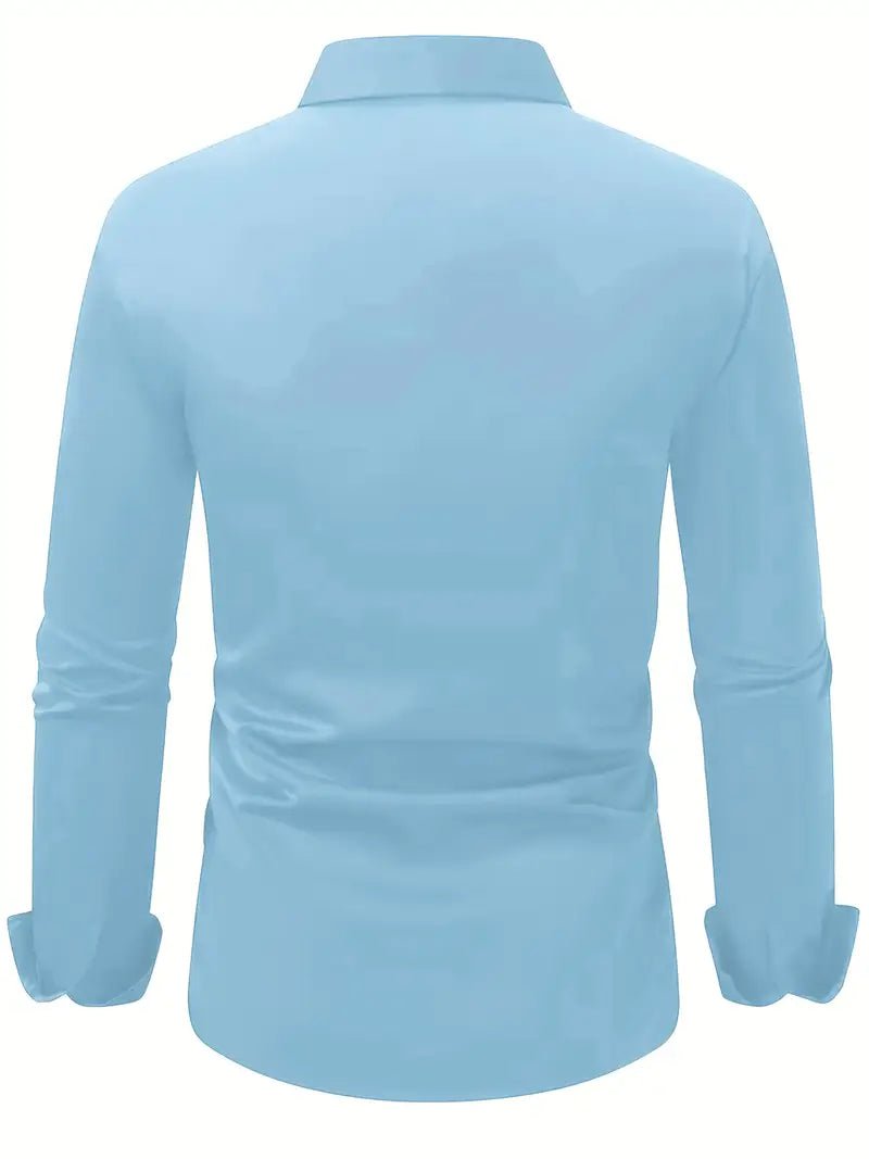 Maarten - Ademend slim fit overhemd met lange mouwen voor heren View 18