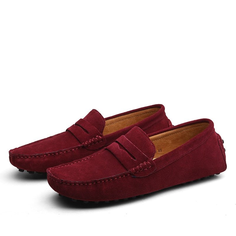 Maarten - Casual suède loafers met penny strap voor heren View 11